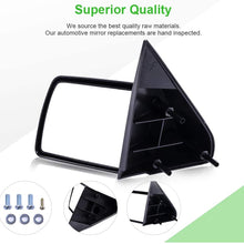 SCITOO Tow Mirror fit 1988-1999 for Chevy for GMC C/K 1500 2500 3500 1992-1999 for Chevy Suburban C/K 1500 2500 3500 Yukon XL Manual Adjusted Non-Folding Non-Extended
