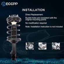 ECCPP Complete Struts Spring Assembly Front Rear Struts Shock Absorber Fit for 1998-2002 Chevrolet Prizm,1993-2002 Toyota Corolla Set of 4