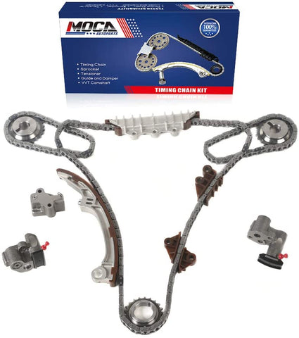 MOCA Timing Chain Kit for 2001-2003 Infiniti QX4 & 2001-2004 for NISSAN Pathfinder 3.5L V6 GAS DOHC