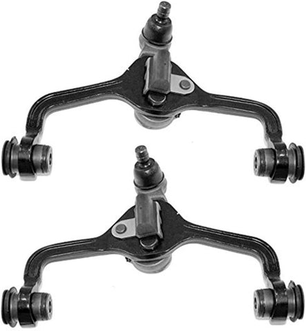Detroit Axle - Both (2) Front Upper Driver & Passenger Side Control Arm Assembly - For Models Without Handling Package For - 1995-2001 2002 Ford Crown Victoria Lincoln Town Car Mercury Grand Marquise