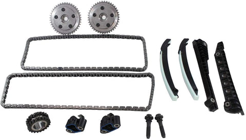 DNJ TK4173VVT Timing Chain for Kit 2004-2014 / Ford, Lincoln/Expedition, F-150, F-250 Super Duty, F-350 Super Duty, Mark LT, Navigator / 5.4L / SOHC / V8 / 24V / 330cid / VIN 5, VIN V