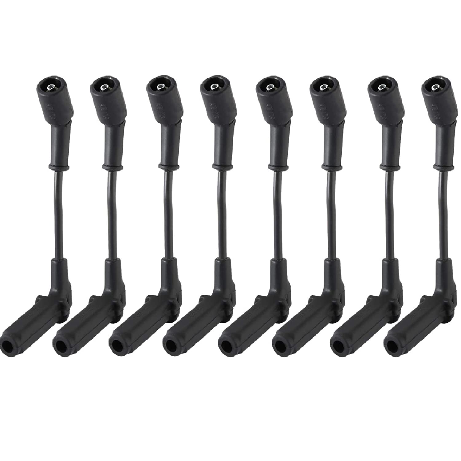NovelBee 8 Pack of 7mm Spark Plug Ignition Wire Set Fit for Chevrolet Cadillac Buick Chevy 9748RR 671-8161