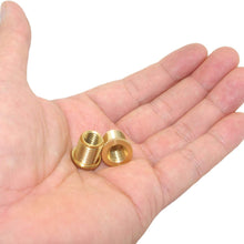 Pursuestar 2Pcs Copper Car Gear Stick Shift Knob Shifter Head Thread Screw Adapter Insert Kit Replacement(M12x1.25 to M10x1.25)