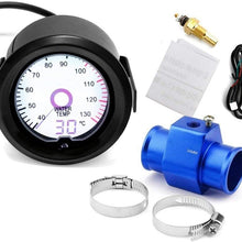 XinQuan Wang 52mm LCD Liquid Crystal 7 Color Virtual Pointer Display Water Temperature Meter Celsius Auto Gauge (Color : with 30mm, Size : Free)