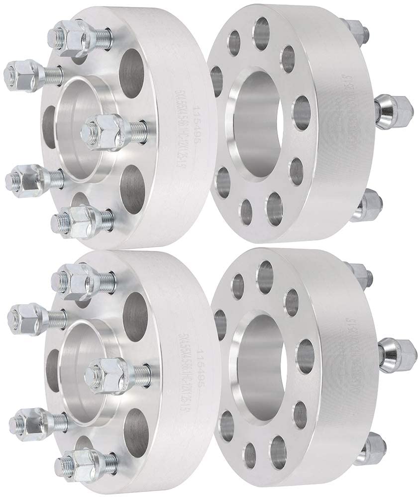 ECCPP 4X 5 Lug hubcentric Wheel SPACERS 5x114.3mm to 5x114.3mm 66.1 CB 12x1.25 1.5