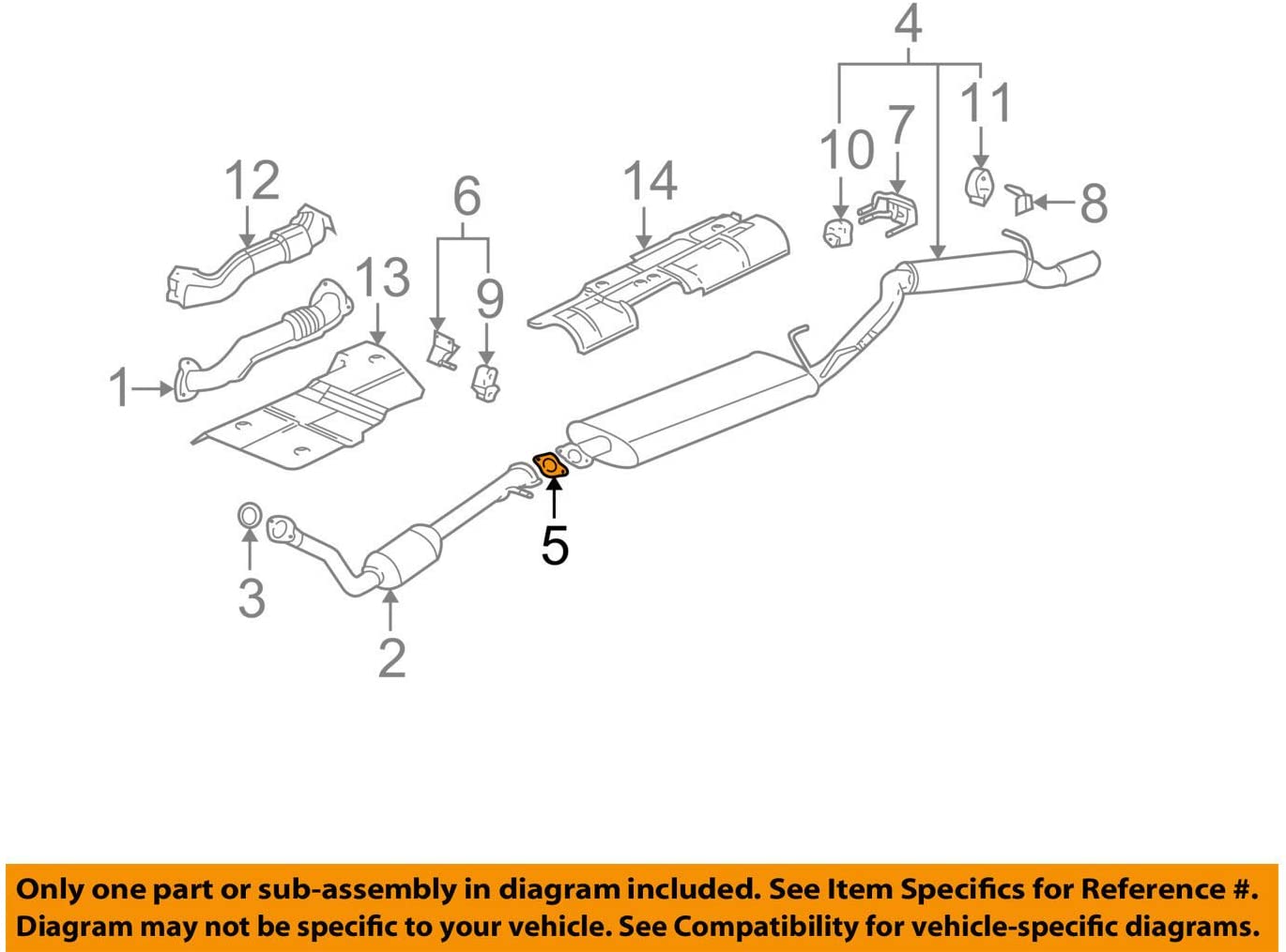 General Motors 10328740, Catalytic Converter Gasket
