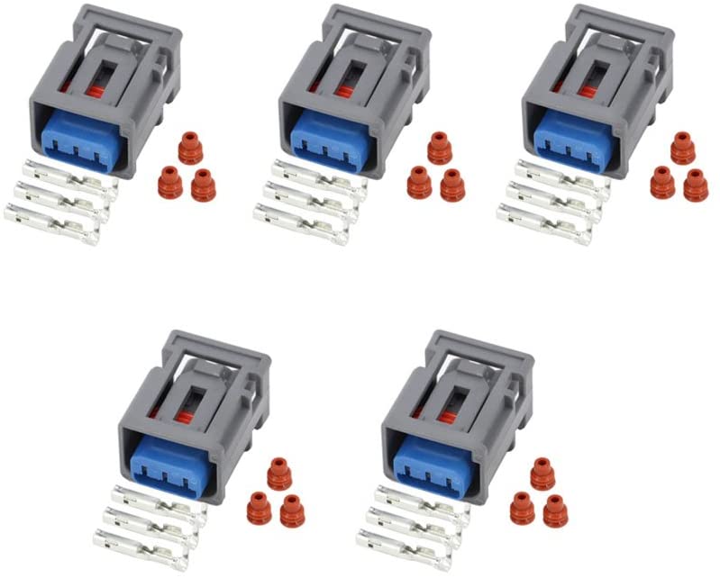 5 Sets 3 Pin female ignition coil plug car connector waterproof connector 1W7T-14A464-MA, DJ70313Y-1.5-21