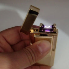 Gold Electric Arc Metal Cigarette USB Lighter Rechargeable - One Lighter w/Random Color and Design