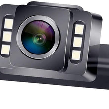LeeKooLuu F11 HD Car Backup Camera Hitch Rear View License Plate Camera with 6 Auto LED Lights Color Front View Camera IP69K Waterproof Super Night Vision Guide Lines ON/Off