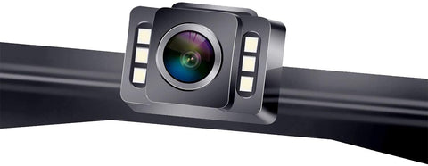 LeeKooLuu F11 HD Car Backup Camera Hitch Rear View License Plate Camera with 6 Auto LED Lights Color Front View Camera IP69K Waterproof Super Night Vision Guide Lines ON/Off