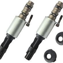 BETTERCLOUD VVT Timing Chain Kit W/Camshaft Phasers (LH & RH),Water Pump,Timing Cover Gasket Set, Pair VCT Camshaft Timing Solenoid Valve Fit for 04-08 Ford 5.4L