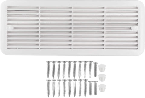Caravan Vent Fan, RV Side Vents, ABS White Low Decibel Two Way Ventilation Durable Easy Installation for RV Camper