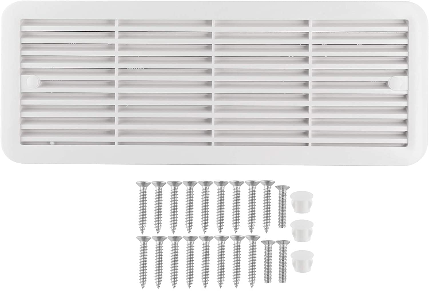 Caravan Vent Fan, RV Side Vents, ABS White Low Decibel Two Way Ventilation Durable Easy Installation for RV Camper