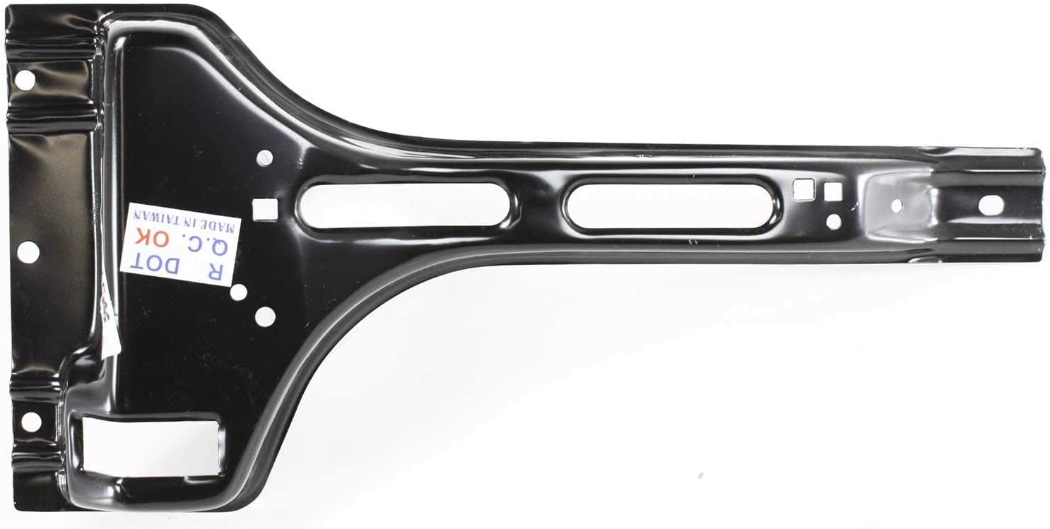 Radiator Support Compatible with 1988-1998 Chevrolet K1500 Center Hood Latch Support Black Steel