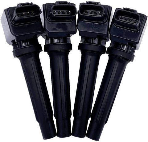 Amrxuts 4Pcs PE2018100 Ignition Coil for 2012-2018 Mazda 3,2014-2017 Mazda 6, 2016-2018 Mazda CX-3, CX-9, 2013-2018 CX-5 PE20-18-100 H6T61171