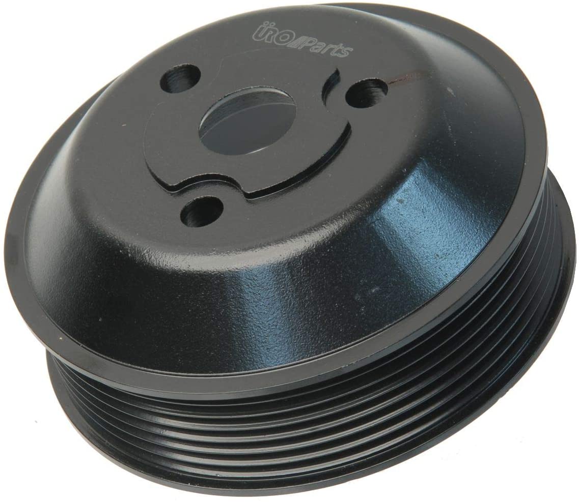 URO Parts 94810609101PRM Water Pump Pulley, Aluminum vs OEM plastic