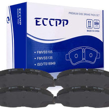FINDAUTO Ceramic Brake Pads fit for 1997-1999 A-cura CL, 1990-2002 H-onda Accord, 1996-2011 H-onda Civic, 2010-2014 H-onda Insight
