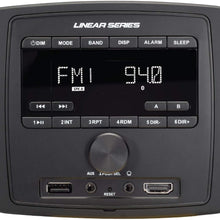 Magnadyne RV3000-SB Mount Deckless AM/FM/Bluetooth Multimedia Receiver and Black Wall Mount Multimedia Radio System Panel with Speakers