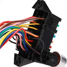 14 Circuit Fuse Universal Wiring Harness Kit for Hot Rod Street Rod Rat XL Speedway Car Muscle Sand Simple Classic Car Truck Automotive Basic 14 Circuit 14 Fuse Universal Wire Harness W/Instruction