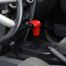 RT-TCZ Gear Shift Knob Handle Cover ABS Full Trim Frame Bezel Interior Accessories for Jeep Wrangler 2007-2010 JK JKU Sport X Sahara Rubicon Red