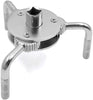 uxcell 60-105mm Adjustable 2 Way 3 Jaw Car Truck Oil Filter Wrench Remover Tool Silver Tone