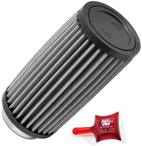 K&N Universal Clamp-On Air Filter: High Performance, Premium, Washable, Replacement Filter: Flange Diameter: 1.75 In, Filter Height: 6 In, Flange Length: 0.625 In, Shape: Round Straight, RU-2575