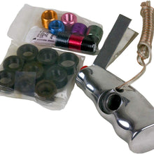 NEW HURST UNIVERSAL T-HANDLE SHIFT KNOB,MANUAL,POLISHED,12V SWITCH
