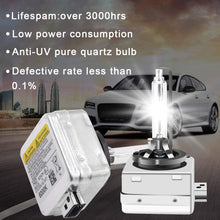 D1S/ D1C 4300K Xenon HID Replacement Bulb Diamond White Metal Stents Base 12V Car Headlight Lamps Head Lights 35W (A Pair)
