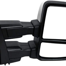 AERDM New towing mirror Chrome Cap with Temperature sensor fit 2015 2016 2017 2018 F150 Towing Mirrors w/Turn Signal, Auxiliary Lamp