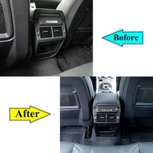 YIWANG Carbon Fiber Style Rear Row Air Conditioning Vent Outlet Frame Cover Trim For Land Rover Range Rover Evoque 2012-2019 Auto Accessories