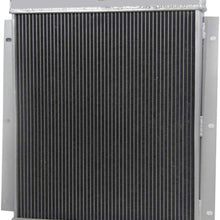 CoolingSky 4 Row All Aluminum Radiator +16" Fan +Shroud&Thermostat Relay Kit Combo for 1947-1954 Chevrolet Trucks