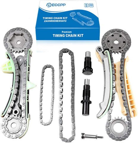 ECCPP Engine Timing Chain Kit Gears fits for 1997-2009 4.0L SOHC V6 Ford Mazda Mercury
