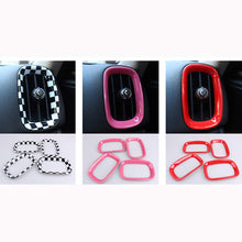 HKPKYK Car air Conditioning Outlet Decoration,4pcs Car Air Conditioner Outlet Decoration Cover Sticker,for Mini Cooper S JCW F60 Countryman, Car Styling Accessories