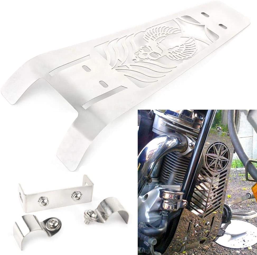 Three T Motorcycle Engine Radiator Guard Grille Guard Cover Grill Protector Grill Washable Fit for Yamaha Road Star XV1600/XV1700 1999-2014