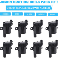 JDMON Compatible with Ignition Coil Pack Chevy GMC Silverado Sierra Suburban Yukon Replaces 12563293 D585 C1251 19005218 UF262 Pack of 8