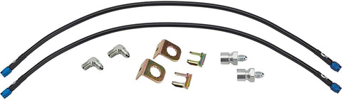 22 Inch Kevlar -3AN Brake Line Kit, 90 Degree 1/8 NPT, 3/8-24 IFF