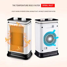 OCYE Portable Heater, Three-Speed Adjustable Heater, Small and Beautiful, Safe and Quiet, for Living Room, Bedroom, Office use, White, Gold