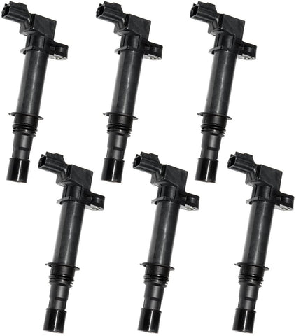 6 Set of Ignition Coils Compatible With Jeep Grand Cherokee Commander Dodge Dakota Durango Ram 1500 fit V8 4.7L UF270 6028138AF 56028138AB 56028138AD C1231
