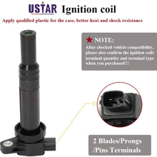USTAR Ignition Coils 6 Pack Replacement for Hyundai Santa FE 2007-2009, KIA Optima Rondo 2007-2010 V6 2.7 Engine Replaces 27301-3E400
