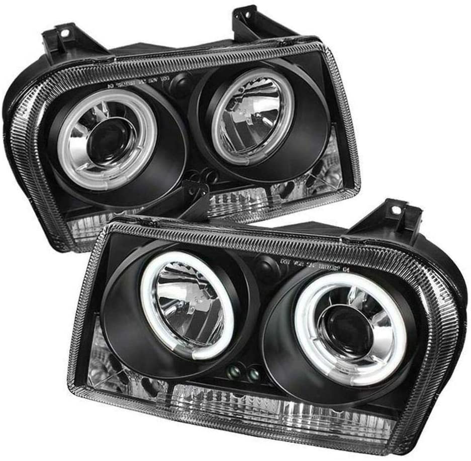 Spyder Auto 5009166 CCFL Halo Projector Headlights Black/Clear