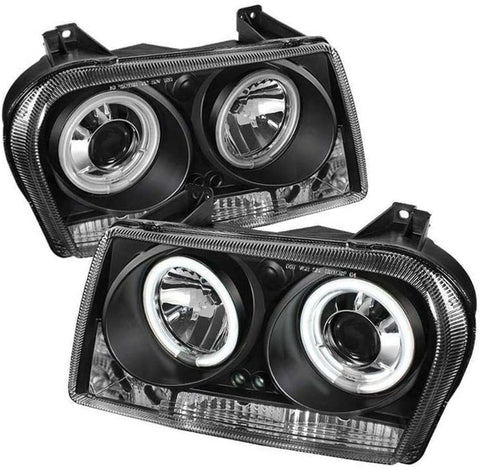 Spyder Auto 5009166 CCFL Halo Projector Headlights Black/Clear