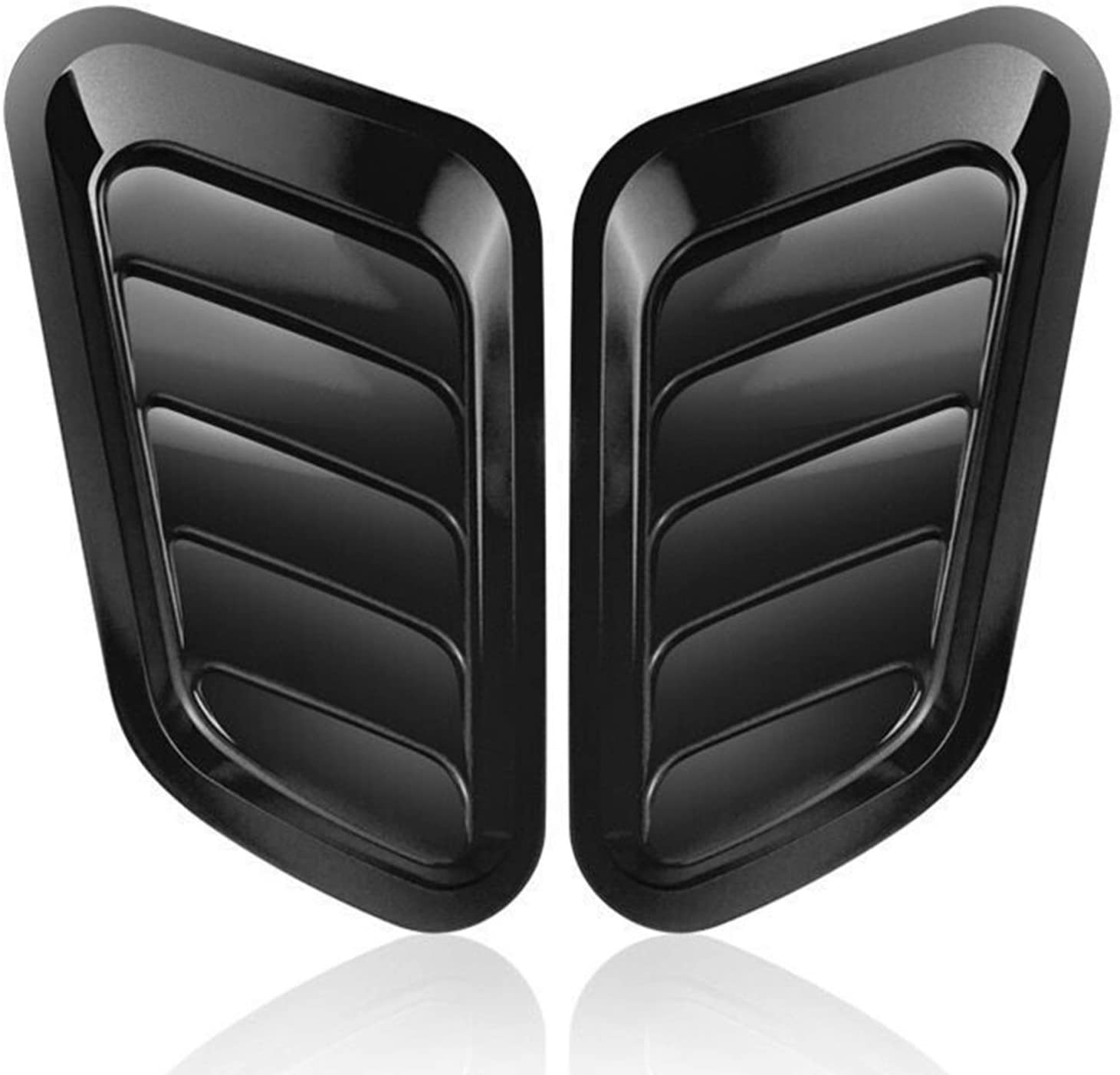 KLKLKL 2PCS ABS Car Universal Decorative Intake Scoops Turbo Bonnet Vent Hood Auto Accessory