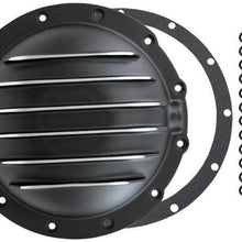 Pirate Mfg Black Fin Aluminum, Compatible with Jeep 12-Bolt AMC 20 Axle Diff Differential Cover Cj5 Cj7 J10