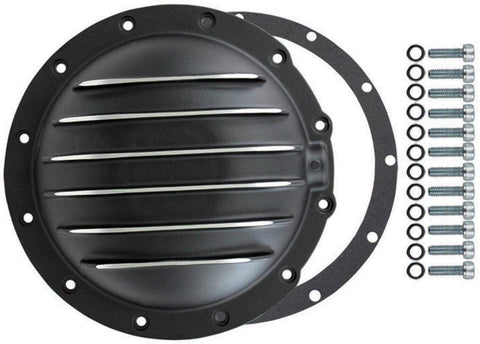 Pirate Mfg Black Fin Aluminum, Compatible with Jeep 12-Bolt AMC 20 Axle Diff Differential Cover Cj5 Cj7 J10