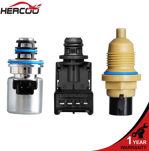 HERCOO Transmission Governor Pressure EPC Solenoid Transducer with Output Speed Sensor for 2000 Up Dodge Dakota Durango, Dodge Ram 1500/2500/3500, Jeep Grand Cherokee