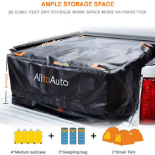 AlltoAuto Truck Bed Cargo Bag with Cargo Net, 100% Waterproof 600D Heavy Duty, Fits Any Truck Size(51''x40''x22'' ) 26 Cubic Feet, Simple and Convenient for Installation…