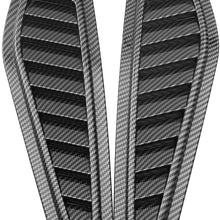 KKmoon 2Pcs Car Intake Scoop Vent Cover, Universal Car Decorative Air Flow Intake Scoop Vent Cover Hood Fender,Carbon Fibre