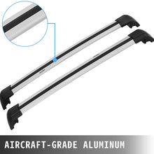 Mophorn Roof Rack Cross Bars Baggage Locking Roof Rail Crossbars Luggage Cargo Ladder Bike Load Roof Cross Bars Black (for Audi Q7, for Audi Q7 2006-2021 Sliver)