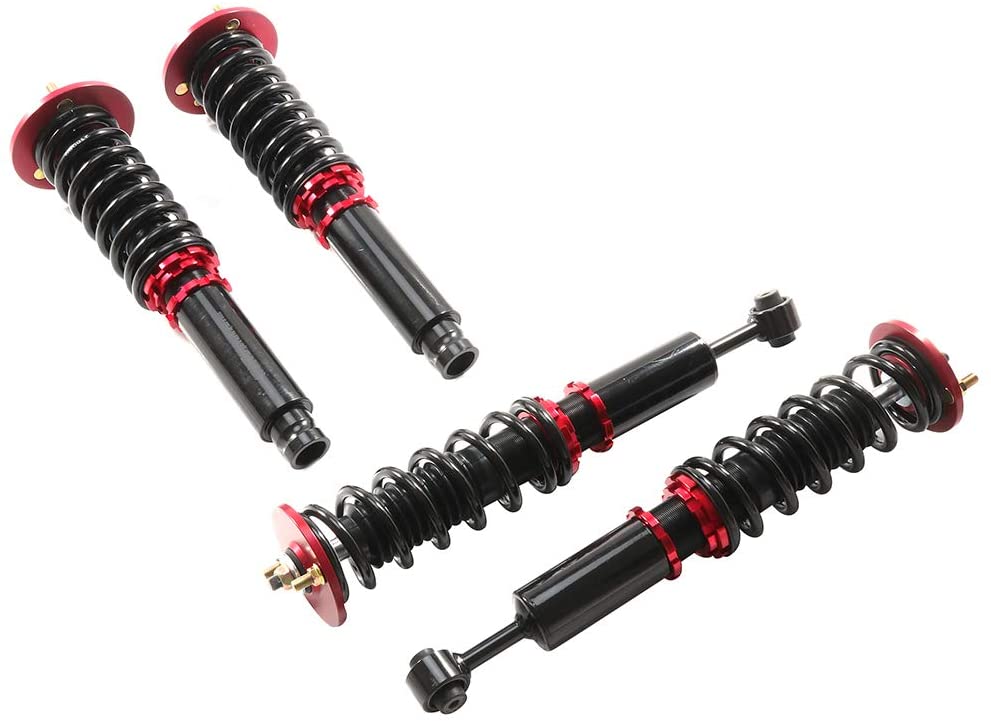 cciyu Coilover Suspension Shock Absorbers Adjustable Coilovers Lowering Kit Fit for 2001-2003 Acura CL /1999-2003 Acura TL /1998-2002 Honda Accord