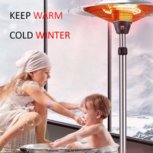 OCYE Infrared Terrace Heater, Outdoor Heater, with Three Heating Modes and Stainless Steel Base, Dumping Power Off, Suitable for Garden, Outdoor/Indoor